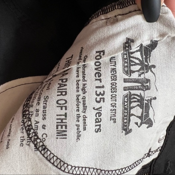 LEVI’S 510 BLACK DENIM JEANS‎ SIZE W33 L32 - Picture 11 of 17